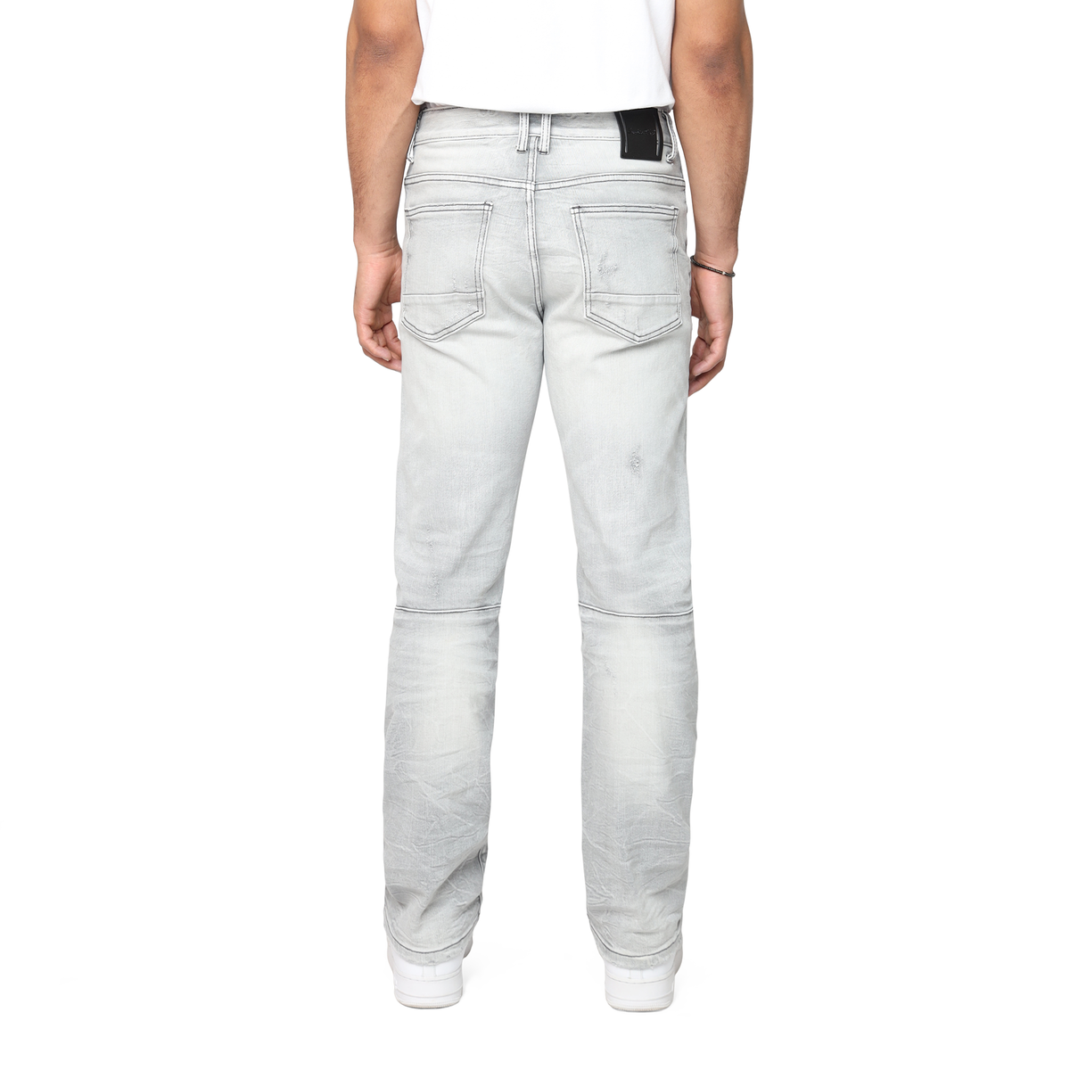 Smoke Rise Heavy Whisker Effect Jeans Rubio Grey