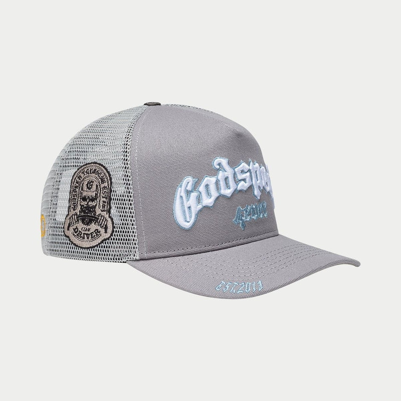 Godspeed Gs Forever Trucker Hat Cool Grey