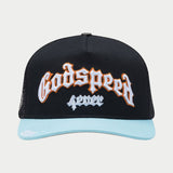 Godspeed Gs Forever Trucker Hat Black/Light Blue/Orange