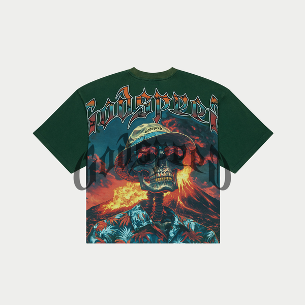 godspeed Natural Disaster tee Forrest green