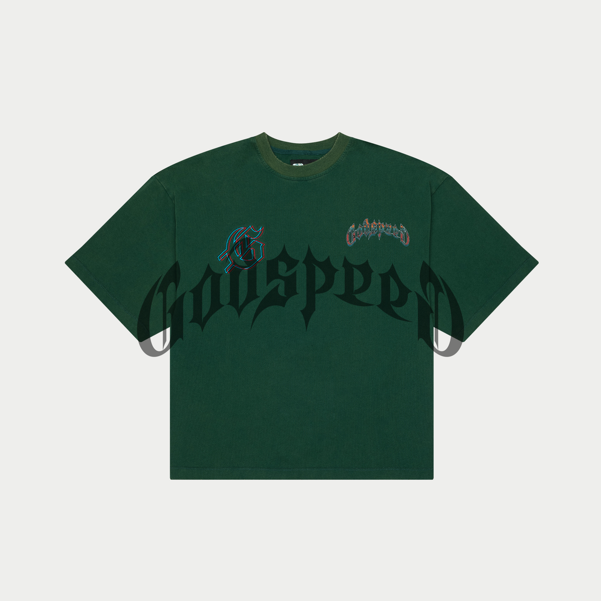 godspeed Natural Disaster tee Forrest green