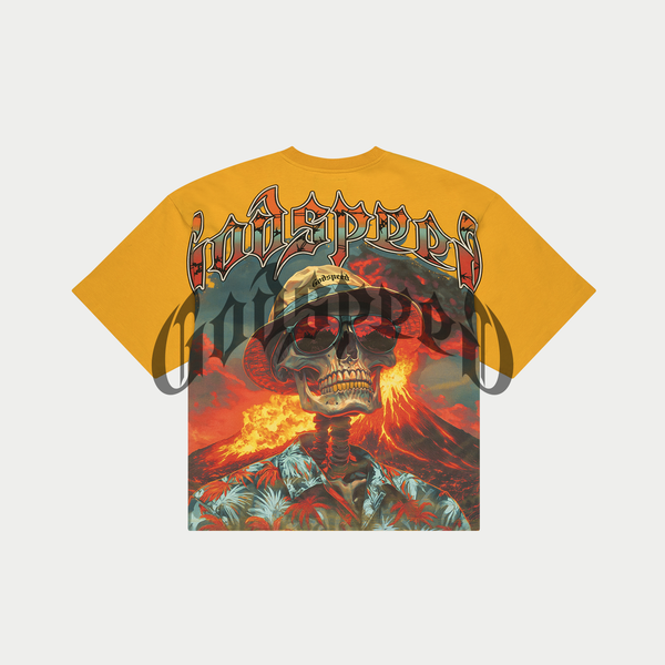 Godspeed Natural Disaster tee yellow