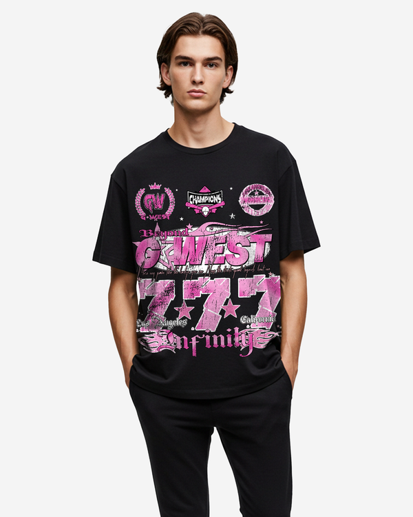 G west 777 tee Black/Pink