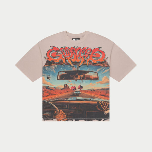 Godspeed On The Run tee Stone Wash