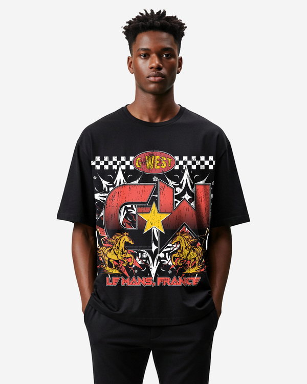 G West Le Mans France Tee Black/Red