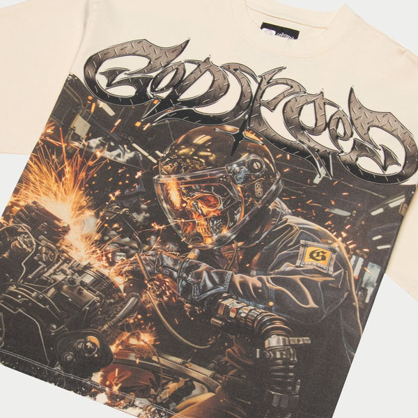 Godspeed Steel Sharpens Steel Tee Bone