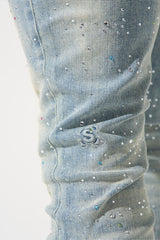 Serenede Franchise Jeans Vintage Stone Crystal Wash
