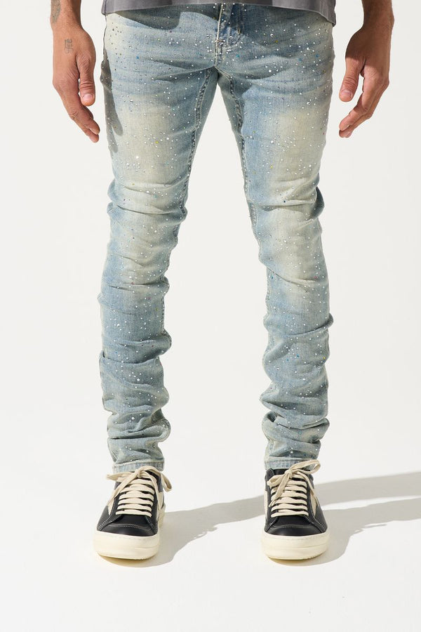Serenede Franchise Jeans Vintage Stone Crystal Wash