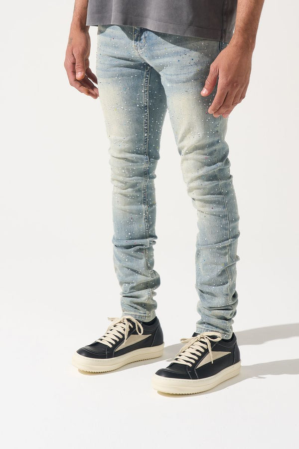 Serenede Franchise Jeans Vintage Stone Crystal Wash