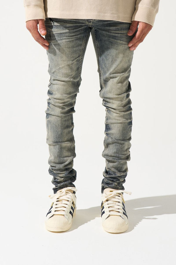 Serenede Gunmetal Jeans Steel Blue Grey Overdye