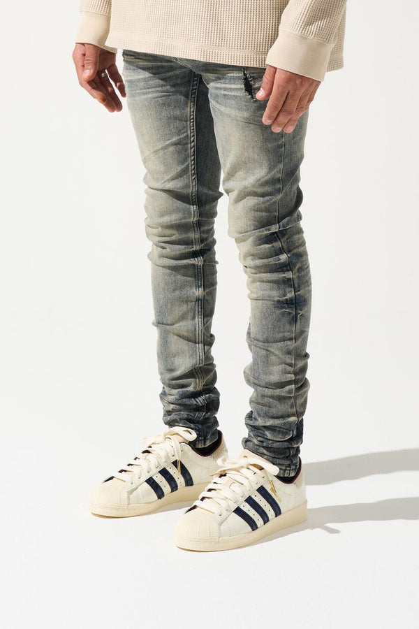 Serenede Gunmetal Jeans Steel Blue Grey Overdye