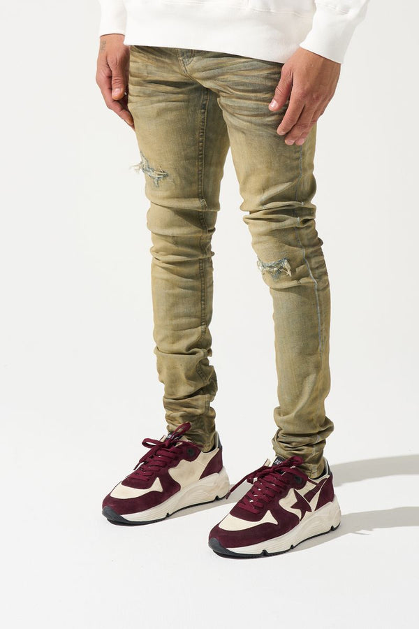 Serenede Mocha Jeans Earth Tone Dirty Wash