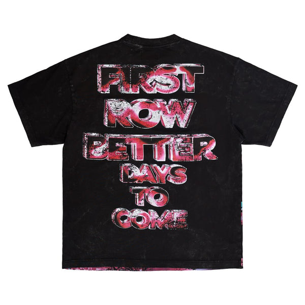 First Row Men’s Post Human Connected Washed Tee Black