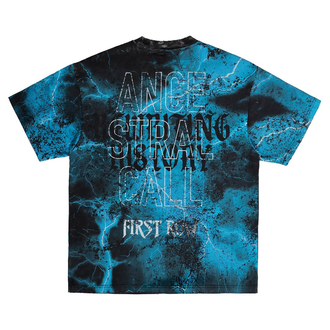 First Row Men's Ancestral Call Silent Sentinel Washed Tee Blue