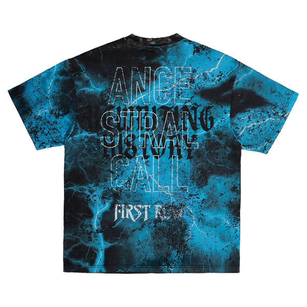 First Row Men’s Ancestral Call Silent Sentinel Washed Tee Blue