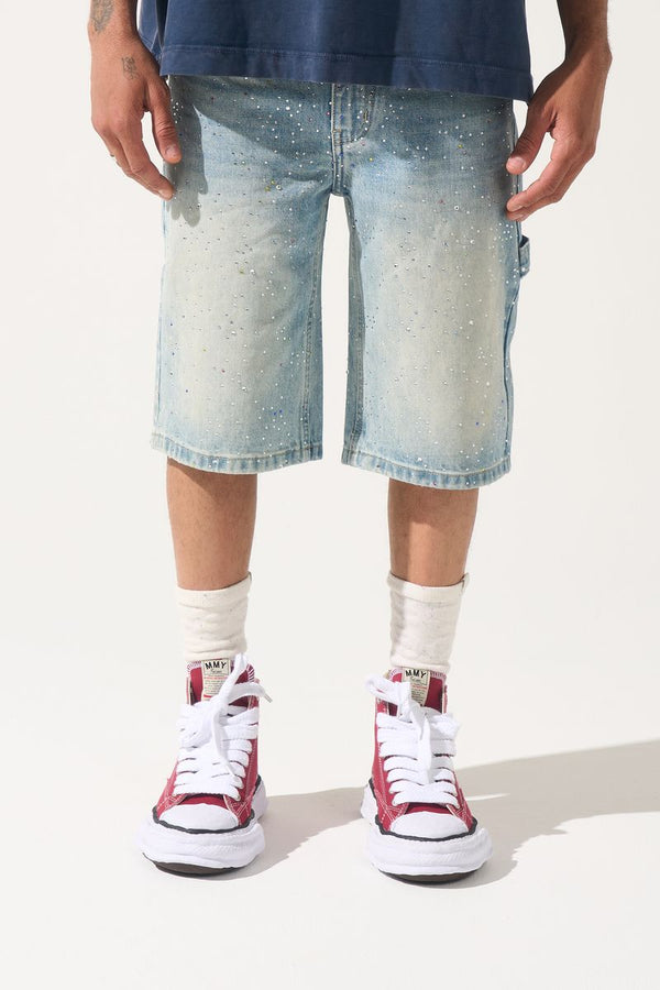 Serenede Fortune Denim Shorts Vintage Earth Blue