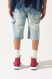 Serenede Fortune Denim Shorts Vintage Earth Blue