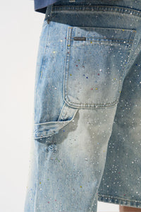 Serenede Fortune Denim Shorts Vintage Earth Blue