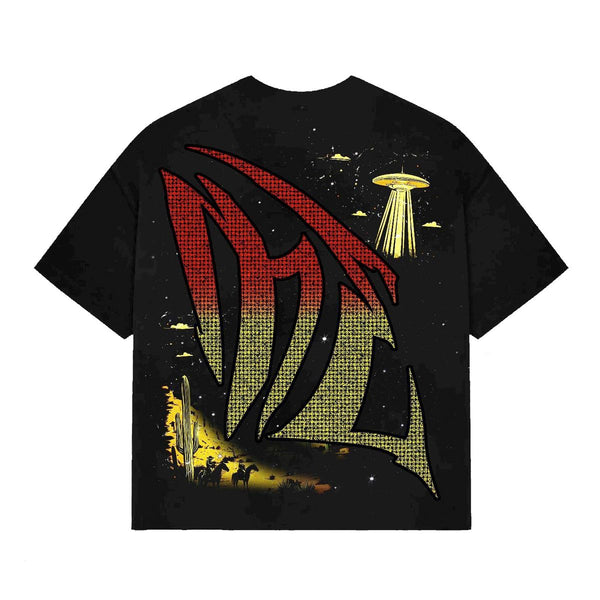 Mixed Emotion 'Ranger' Rhinestone Tee Black