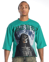 Kindred Men's Rhinestone Moon Cropped Tee – Green
