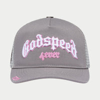 Godspeed GS Forever Trucker Hat Grey/Pink