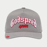 Godspeed GS Forever Trucker Hat Grey/Red