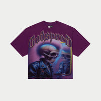 Godspeed Man in the mirror tee Purple