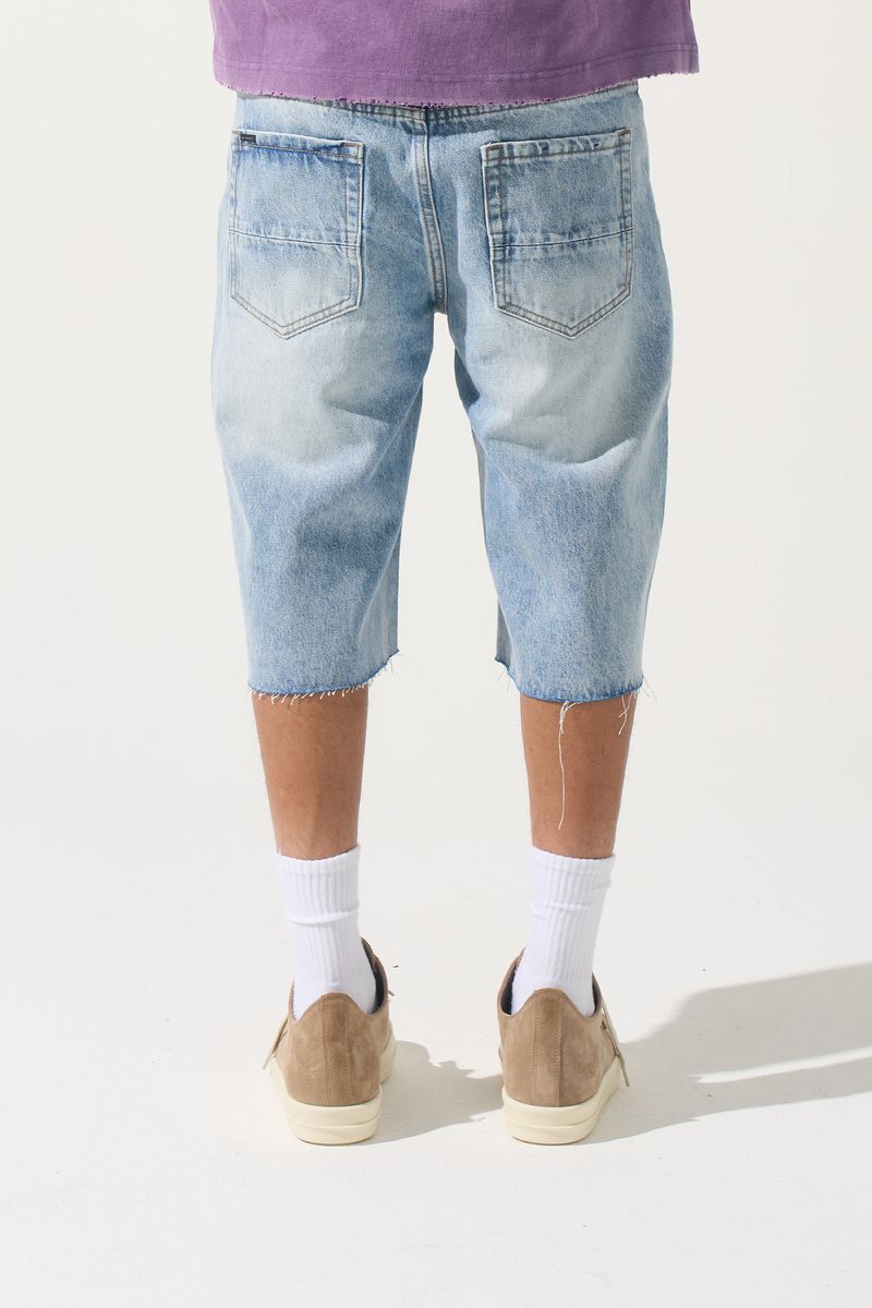 Serenede DYNASTY Denim Shorts Light Blue