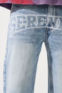 Serenede DYNASTY Denim Shorts Light Blue