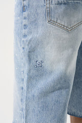 Serenede DYNASTY Denim Shorts Light Blue