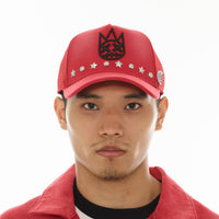 Cult Of Individuality Trucker Hat "Horseman" Red