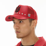Cult Of Individuality Trucker Hat "Horseman" Red