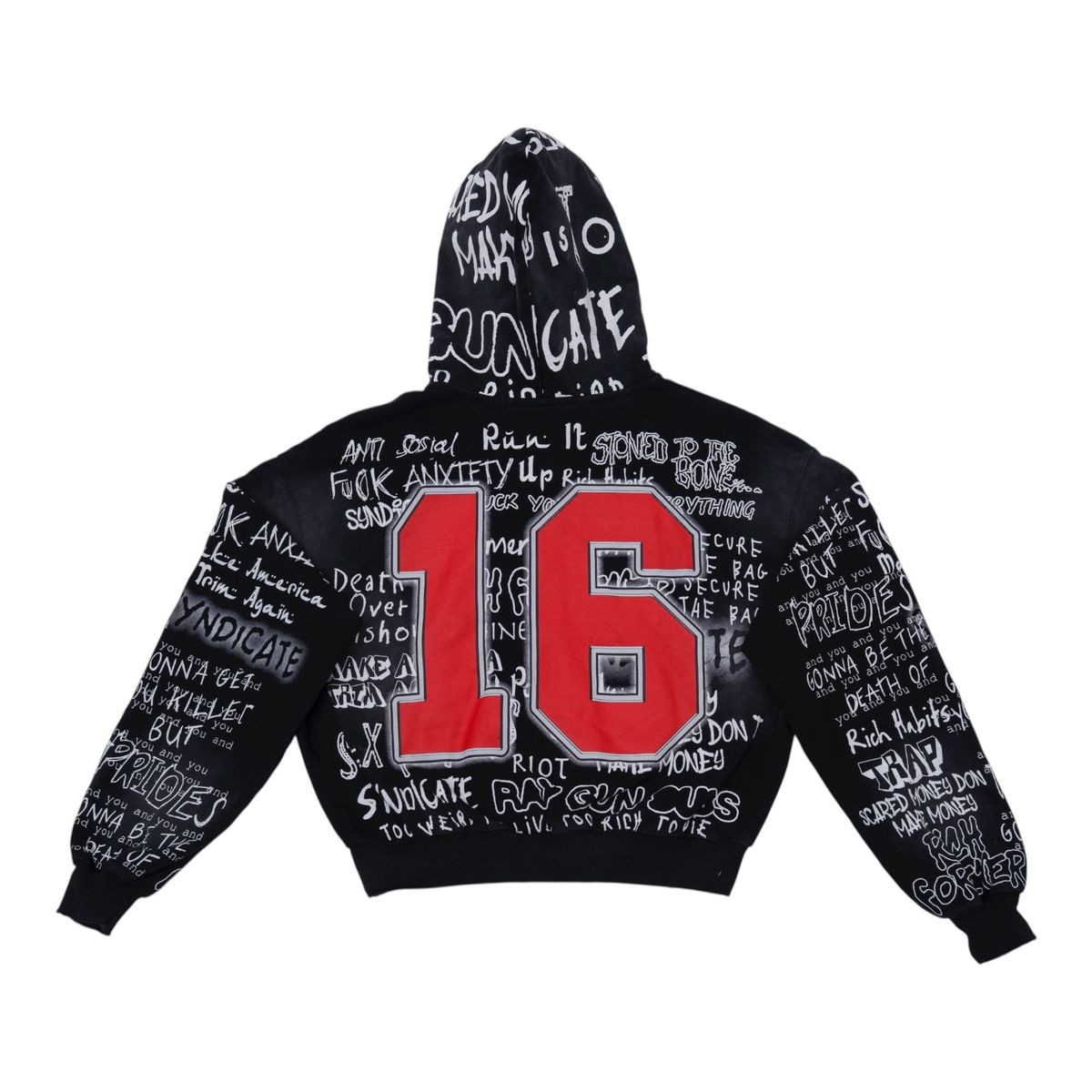 Syndicate Men's "16 Zip Up Hoodie Black