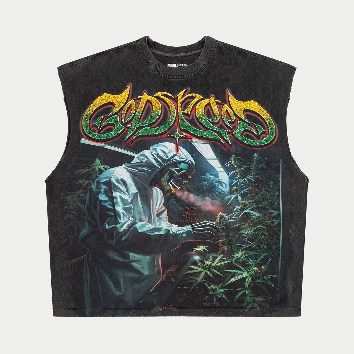 Godspeed 420 Indoor VVS Sleeveless Tee Grey Wash