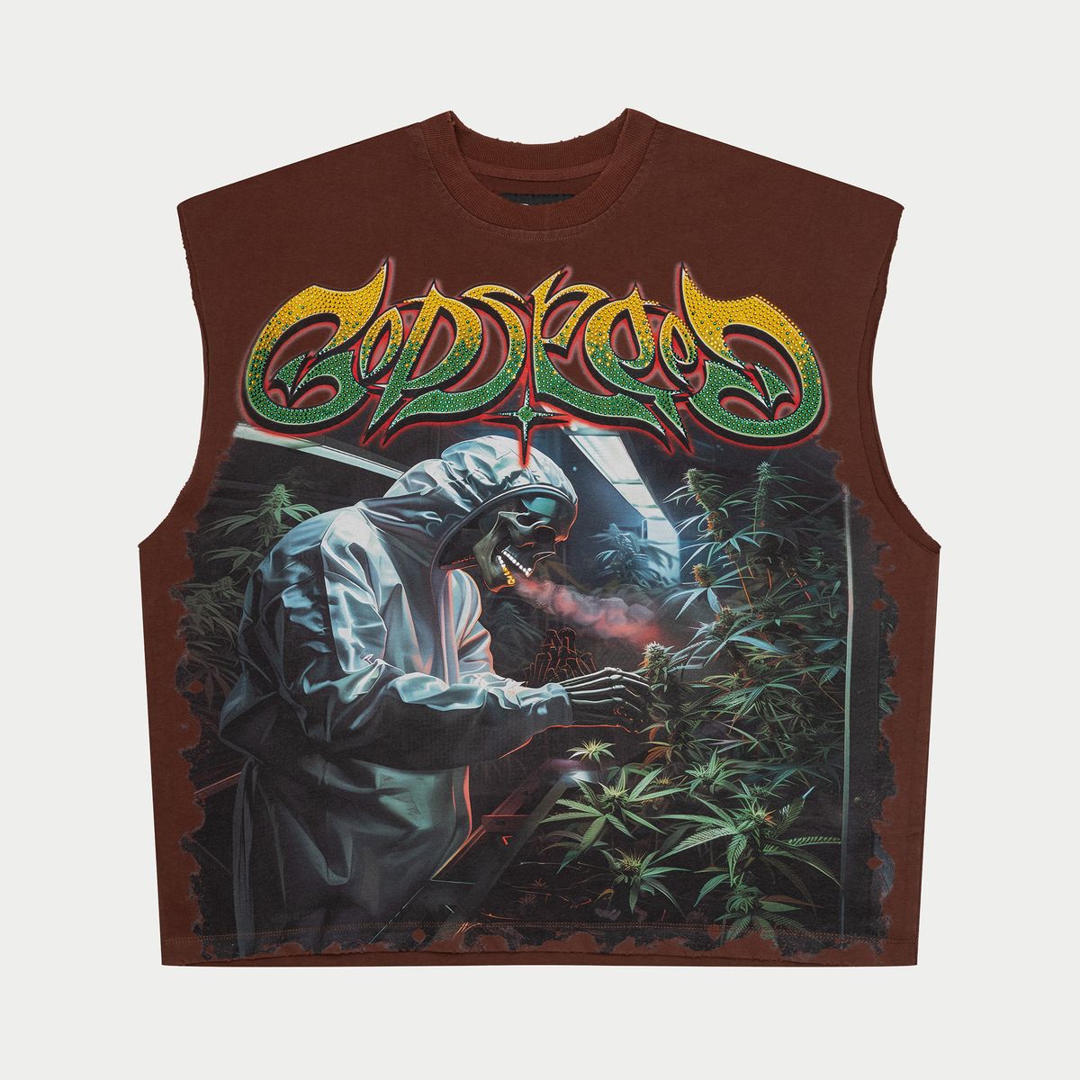 Godspeed 420 Indoor VVS Sleeveless Tee Brown