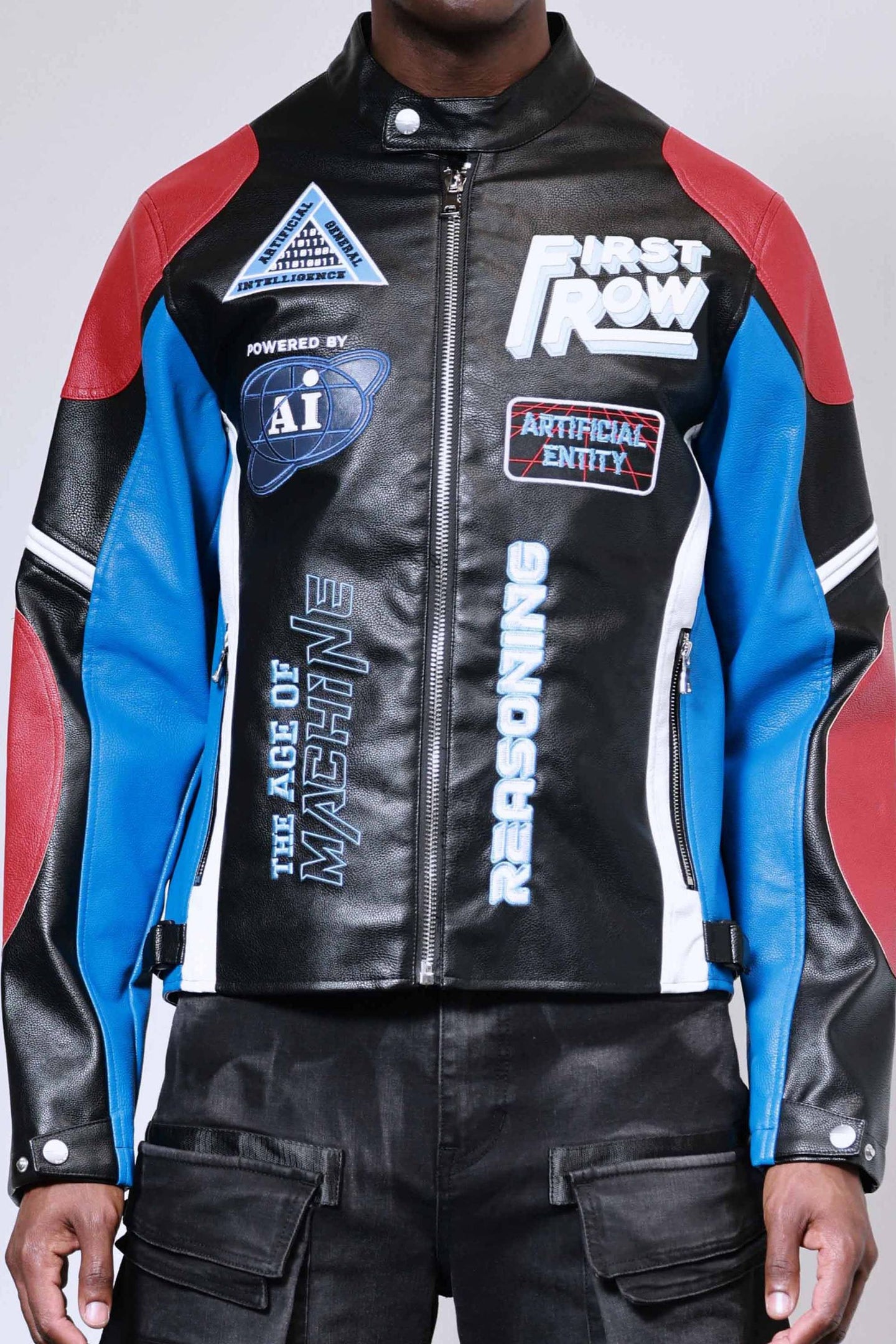 First Row Post Human Racing Jacket Black