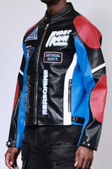 First Row Post Human Racing Jacket Black