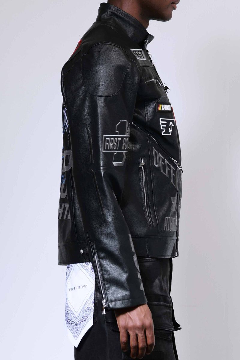 First Row Caution not so quiet racing jacket Black
