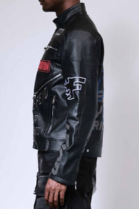 First Row Caution not so quiet racing jacket Black