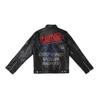 First Row Caution not so quiet racing jacket Black