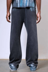 First Row Tribal baggy Sweat Pant Black