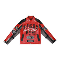 First Row Wake Up And Be Fierce Racing Jacket Red