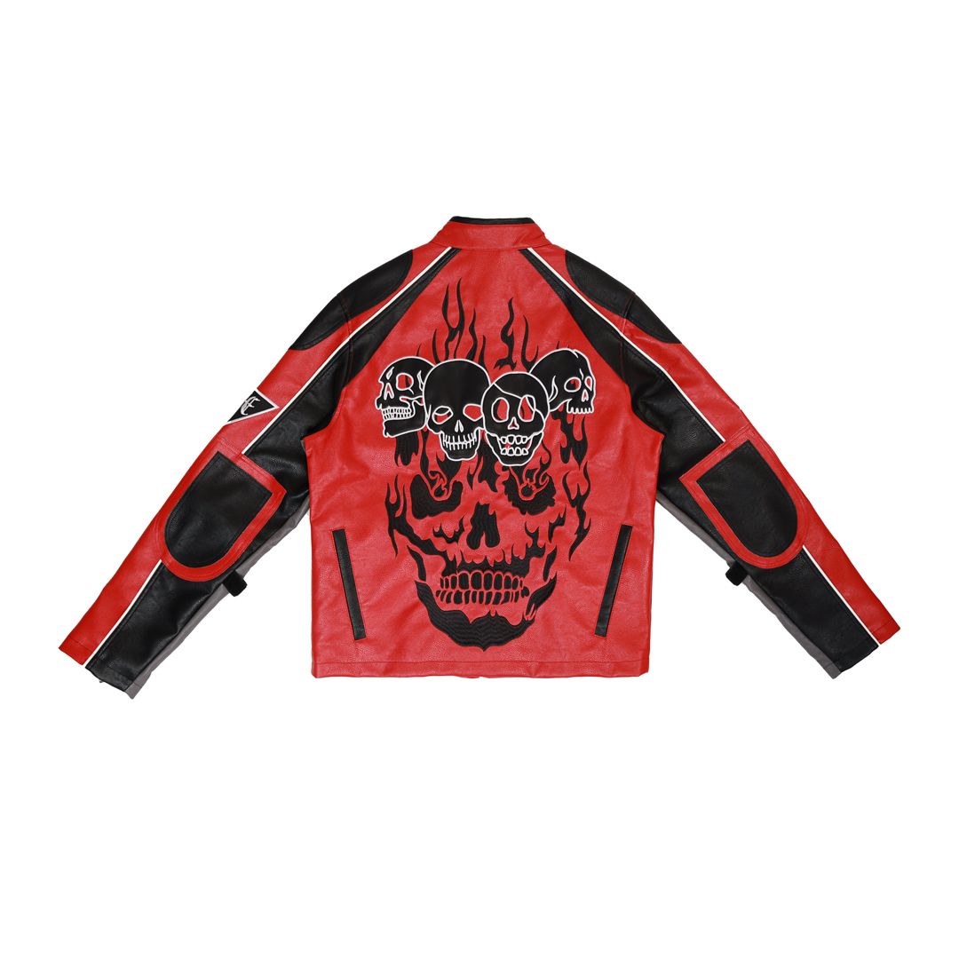 First Row Wake Up And Be Fierce Racing Jacket Red