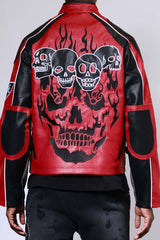 First Row Wake Up And Be Fierce Racing Jacket Red