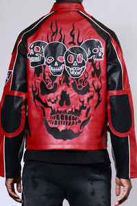 First Row Wake Up And Be Fierce Racing Jacket Red