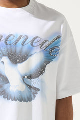 Serende Celestial Tee White / Blue