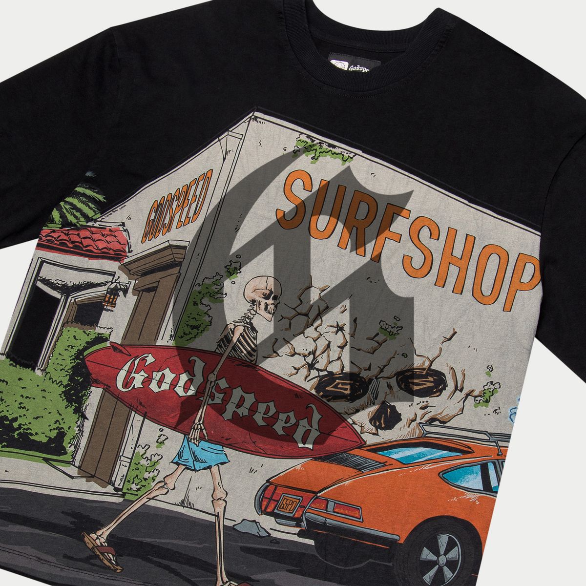 Godspeed GS Surf Shop Tee Black