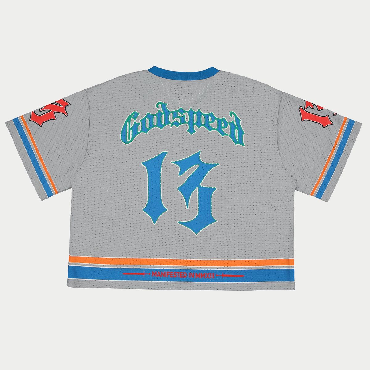 Godspeed First Down Jersey Grey/Blue/Orange