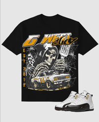 G West Men's Death Drift Tee Black/Yellow/White