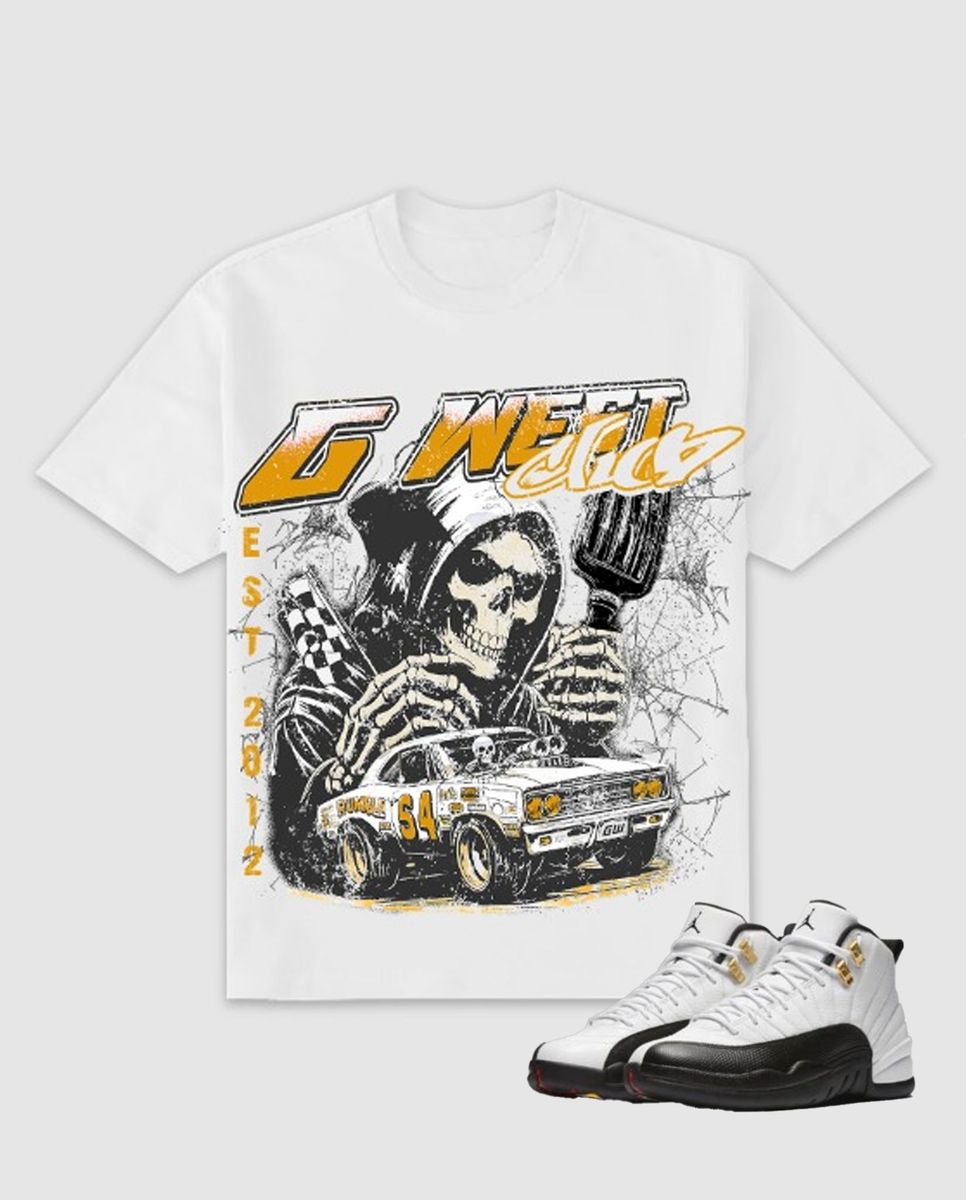 G West Men's  Death Drift Tee White/Yellow/Black